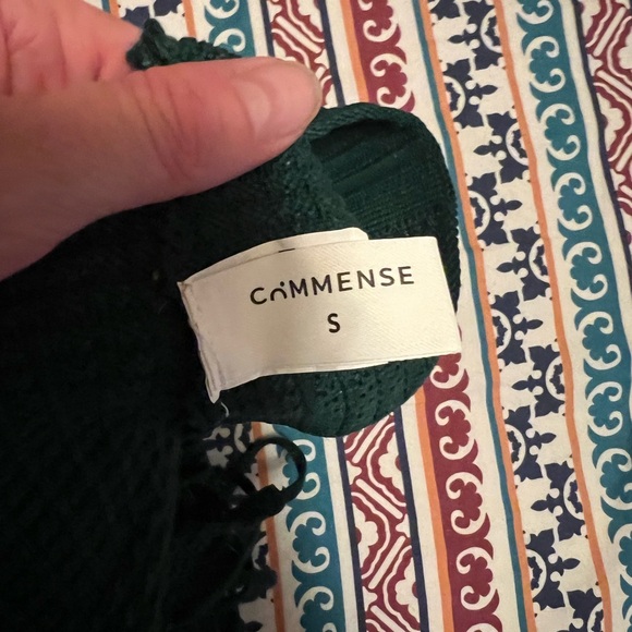 Green knit lace up halter crop top size S - Picture 3 of 3